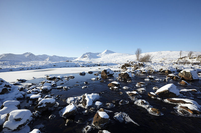 巴湖，Rannoch Moor，苏格兰高地，苏格兰，英国